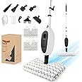 REECOO Steam Mops for Floor Cleaning, Unique Double-Sided Flip Design, 15 Seconds Fast Heating，10-in-1 Steam Cleaner for Kitchen, Living Room Wood Floor Tile Cleaning