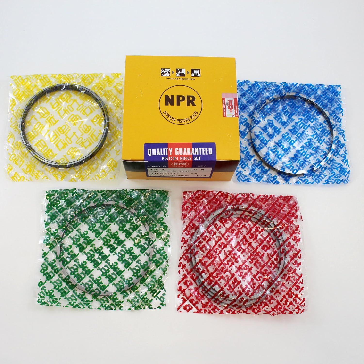 Premium Quality Piston Rings Set 19992005 Isuzu NPR NQR GMC W Truck