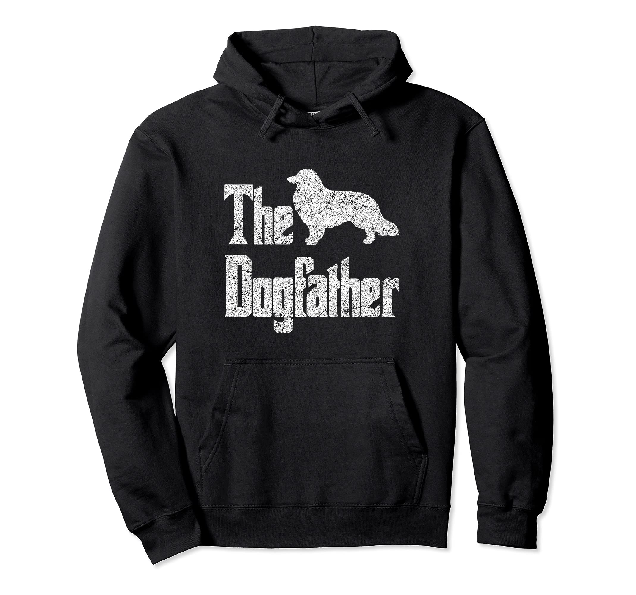 The Dogfather - funny dog gift, funny Rough Collie Pullover Hoodie