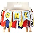 Toy Inspiration Story's 1st Birthday High Chair Banner - Western Party Decorations, West Cowboy Banner, Baby Boy Photo Booth Props, Fabric Garland