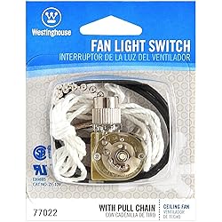 Westinghouse 7702200 Fan Light Switch with Chrome