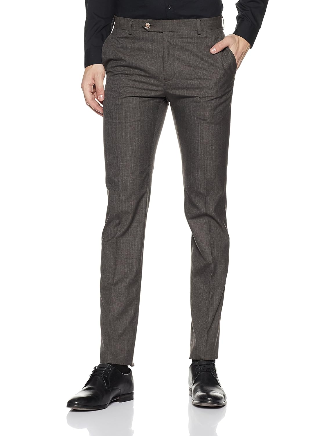 raymond men's slim fit formal trousers