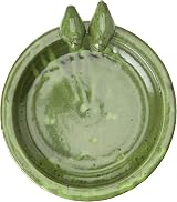 Esschert Green Bird Bath Ceramic Round 10.9 cm 32.9 cm 30.7 cm view 3