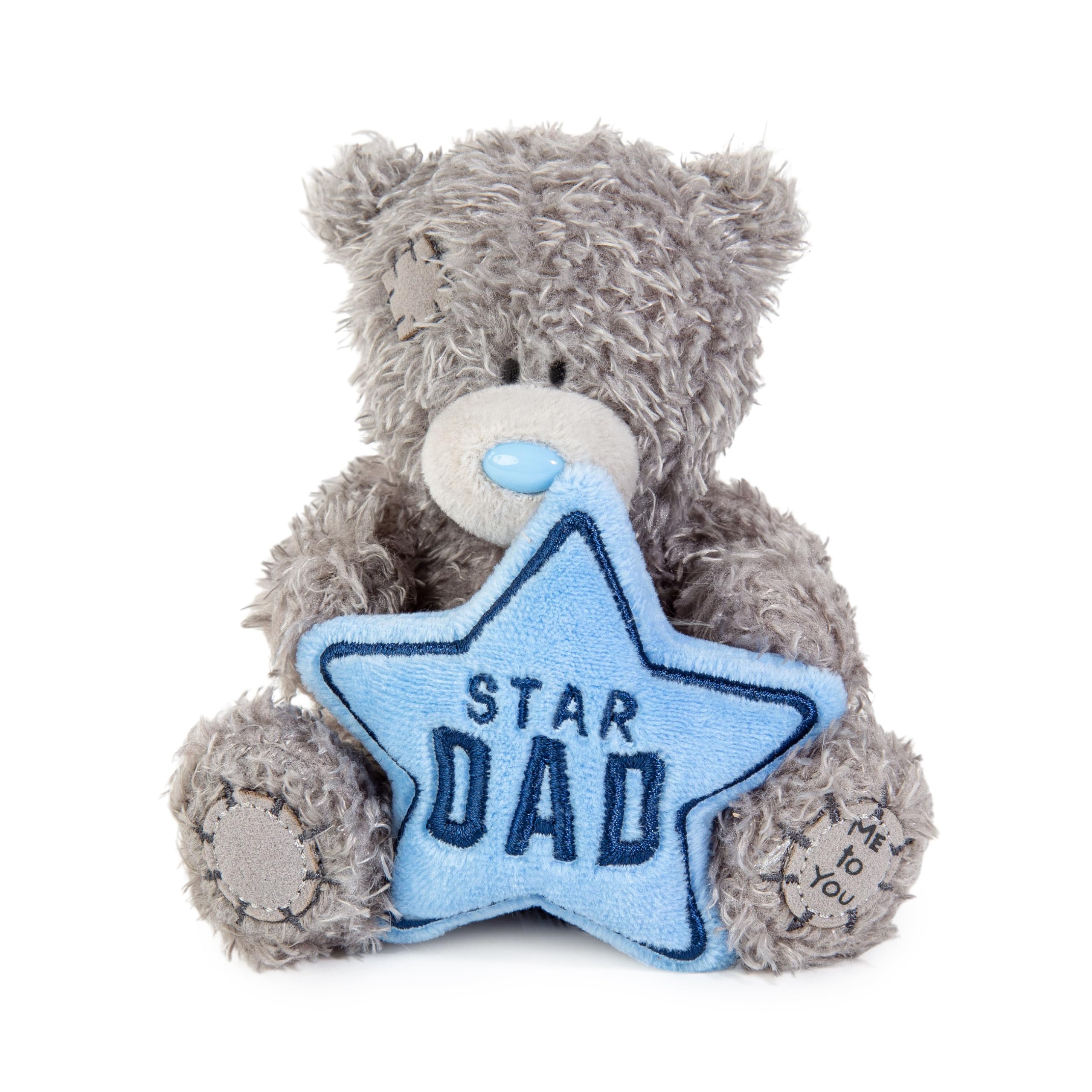 ME TO YOU Tatty Teddy Father's Day 'Star Dad' Bear 10cm - Official Collection FP401016, Grey, Blue, Navy Blue