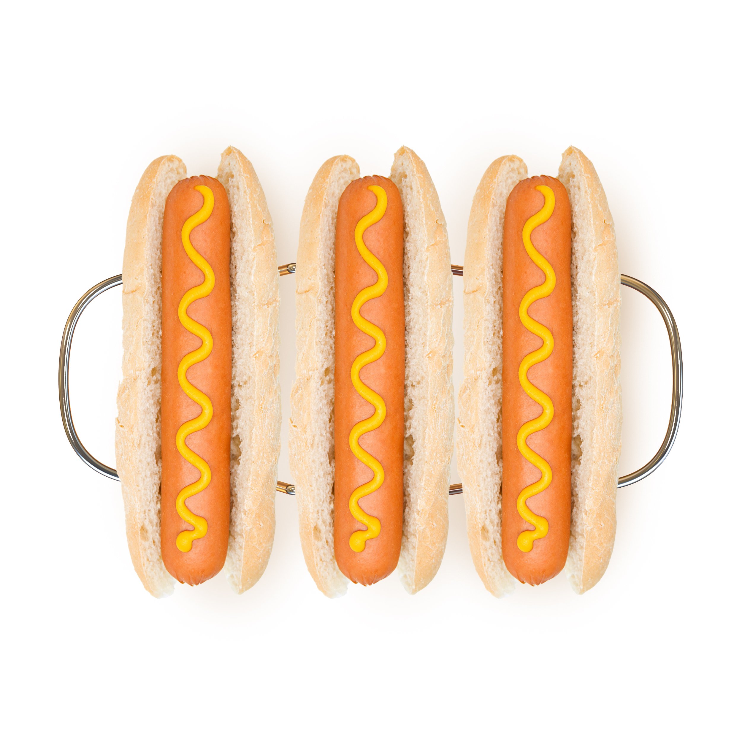 The Ultimate Taco Holder Set Of 2 By ROWLIX | Premium Stainless Steel Taco Racks | Easy To Clean & Stackable | Ideal For Hot Dogs, Tortillas, Pitas, Soft & Hard Shells | Dishwasher Safe 3 Tacos Stand