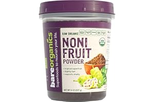 BareOrganics Noni Fruit Powder, 8 Ounce