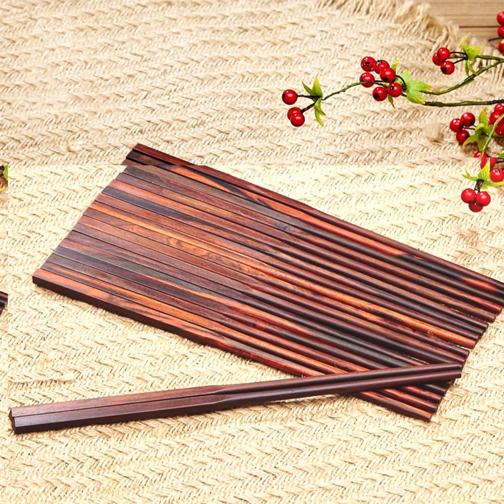 Xuan - Worth Having High Quality 10 Pairs Chinese Japanese Restaurant Wood Chopsticks Set