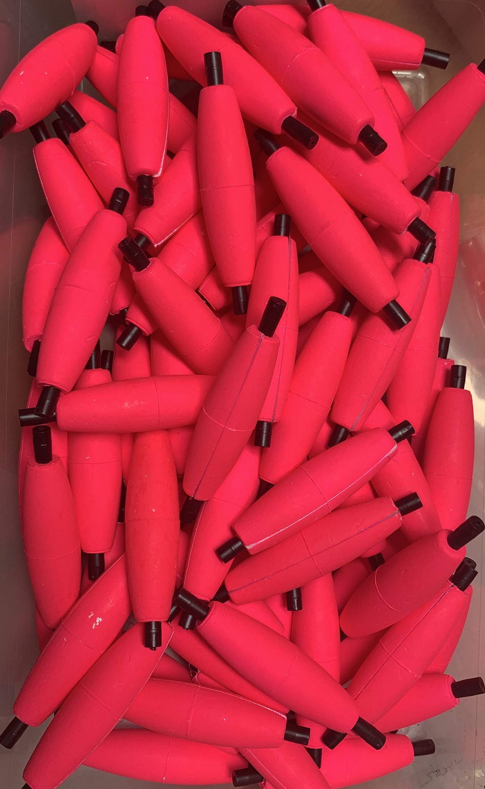 Comal Tackle Slotted Peg Floats 25 Pack Choose Size & Color - 5 Colors Total 2" 2.5" or 3"