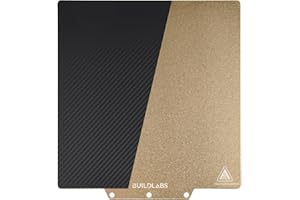 BUILDLABS Double-Sided Textured PEI + Carbon Fiber Sheet and Flexible Magnetic Build Plate, 235x235mm 3D Printer Bed Platform for Flashforge Adventurer 5M/5M Pro/AD 5X