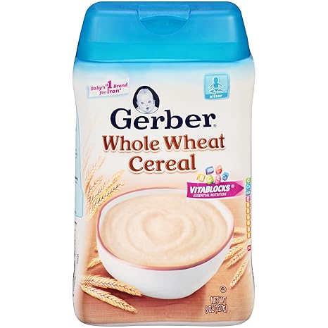 whole wheat gerber cereal