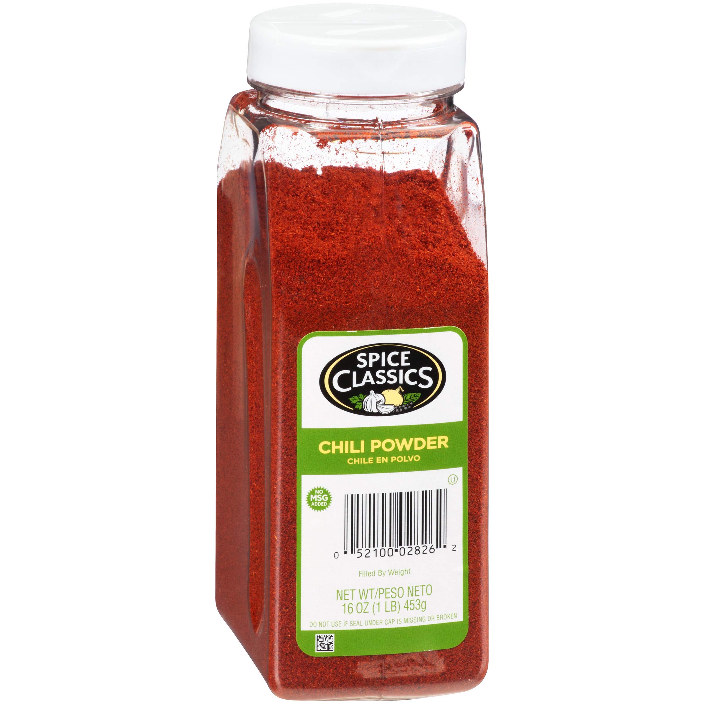 Spice Classics Chili Powder, 16 oz One 16 Ounce Container of Ground