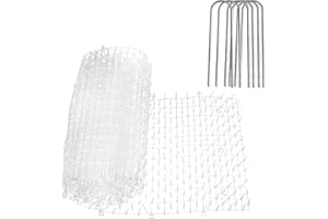 Homarden Transparent Outdoor Training Mat for Cats (6.5 ft) - Cat Mat with Spikes, Scat Mat for Cats, Cat Deterrent Outdoor & Indoor with 12 Garden Staples, Cat Spike Mat, Cat Scat Mat Outdoor