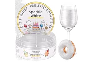 Nomeca Edible Glitter for Drinks Cakes, 8 grams Food Grade Luster Dust Sprinkles Glitter for Cake Decorations, DIY Cocktails,
