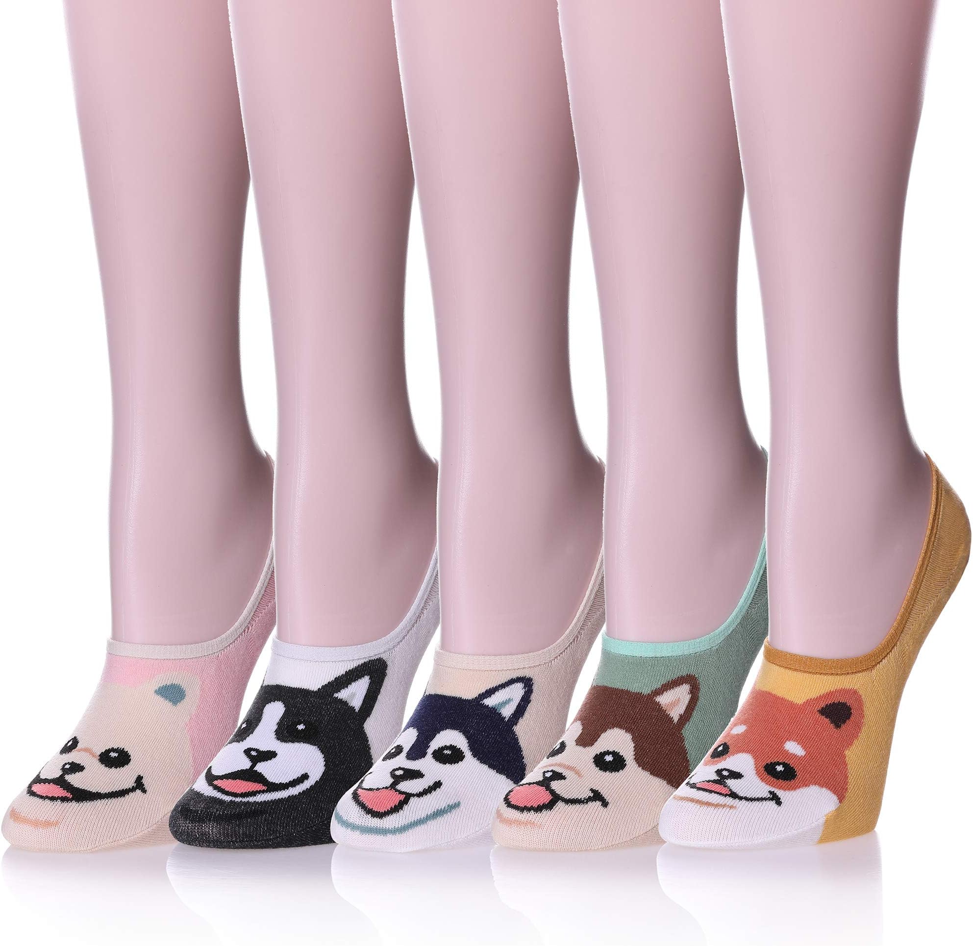 Women's Ankle Cute Animal Pattern Cotton Low Cut Socks