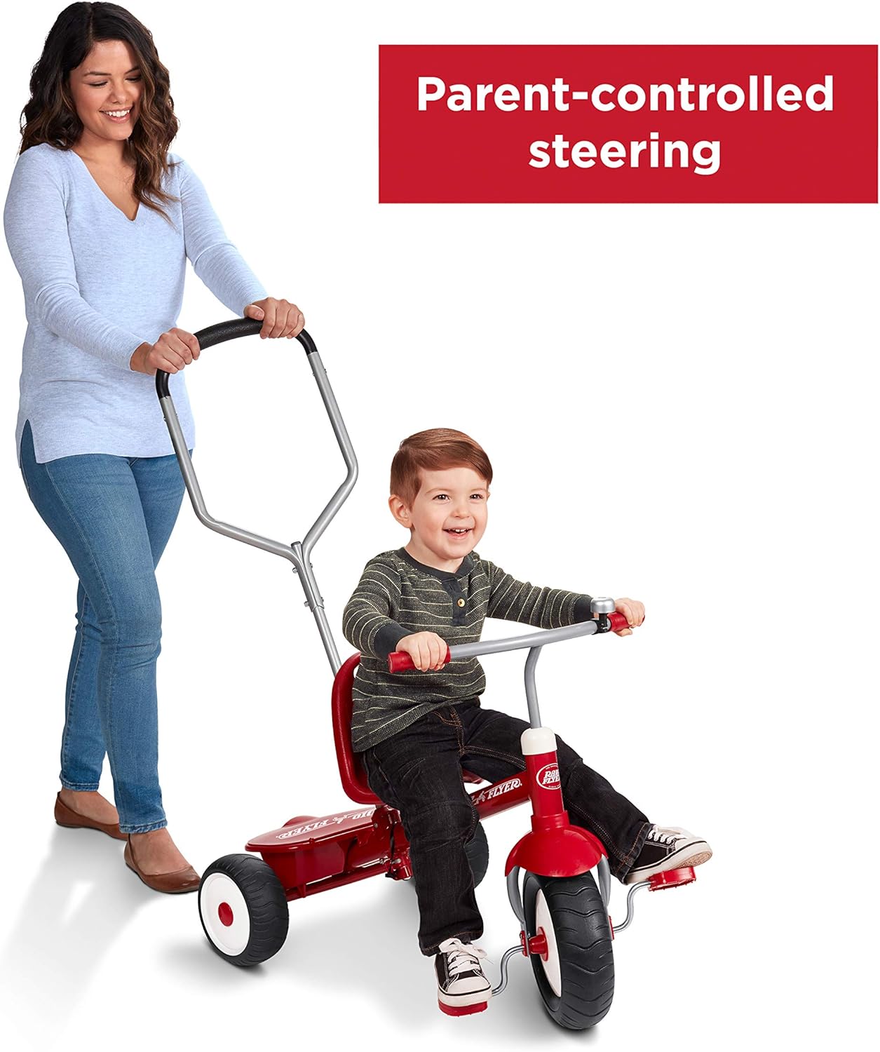 Radio Flyer Deluxe Steer & Stroll Trike: Toys & Games