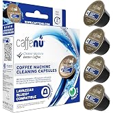 Caffenu Lavazza Blue Compatible Cleaning Capsules, 4-Pods, Better Flavor | 4 Cleaner Pods For Lavazza Blue Coffee Makers - Improves Coffee Flow and Taste - Removes Stale Coffee Residue, Oil and Odors