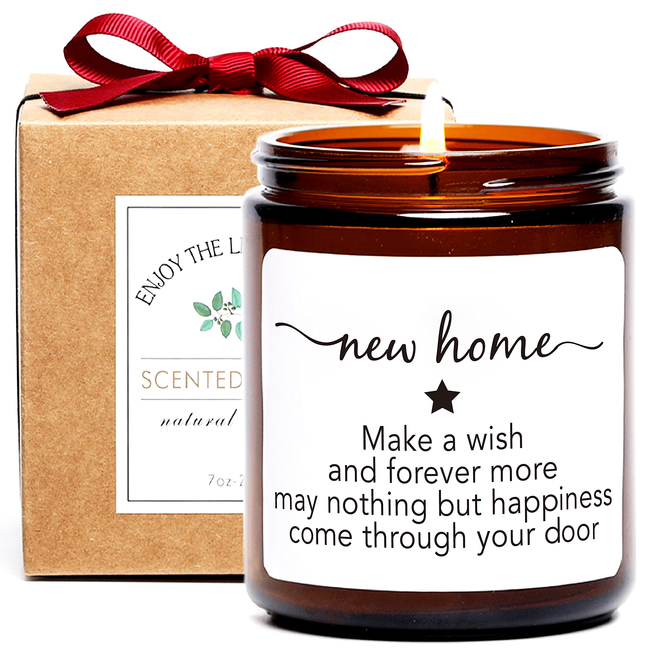 Housewarming Gift for New Home, New Home Candle, Housewarming Candle Idea for Women Friend, Moving in, Sandalwood & Rose Scented Candles, Moving Away Gift Ideas for Men and Women