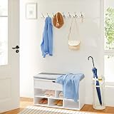 SONGMICS Wall-Mounted Coat Rack with 4 Tri-Hooks White Silver LHR030E01 view 2