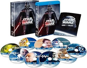 Amazon Amazon Co Jp限定 スター ウォーズ コンプリート サーガ ブルーレイコレクション 9枚組 初回生産限定 Amazonロゴ柄オリジナルケース付 Blu Ray 映画