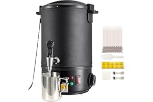 VEVOR Wax Melter for Candle Making, 6.5 Liter Large Electric Wax Melting Pot Easy Pour Spout, 9-Level Temperature Control, Easy Clean for Candle Soap Cream Beauty Bulk Production Business or Home