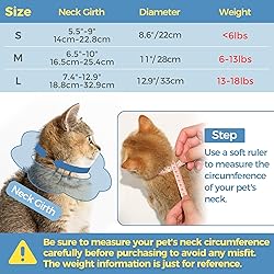 ComSaf Cat Cone Collar Soft, Protective Adjustable