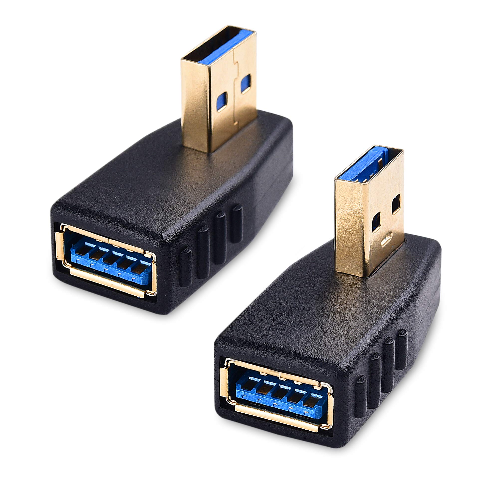 Cable Matters Combo-Pack Left & Right Angle USB Adapters/USB 3.0 Right Angle Adapters/USB 90 Degree Adapters