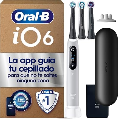 iO 6 Cepillo de Dientes Eléctrico con 3 Cabezales, Gris