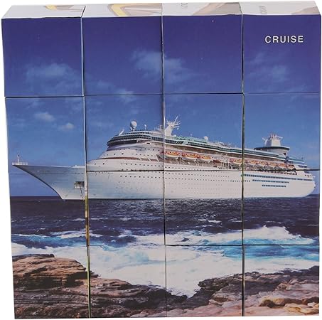 KARTSASTA Education Puzzle Cube-Transport Vehicles with Spellings