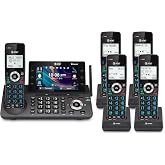 AT&amp;T 5-Handset DECT 6.0 Cordless Home and Business Phone with Answering Machine, 5" Color Display, One-Touch Shortcut, Conference, Intercom, Smart Call Blocker, Bluetooth Connect to Cell: DLP73590