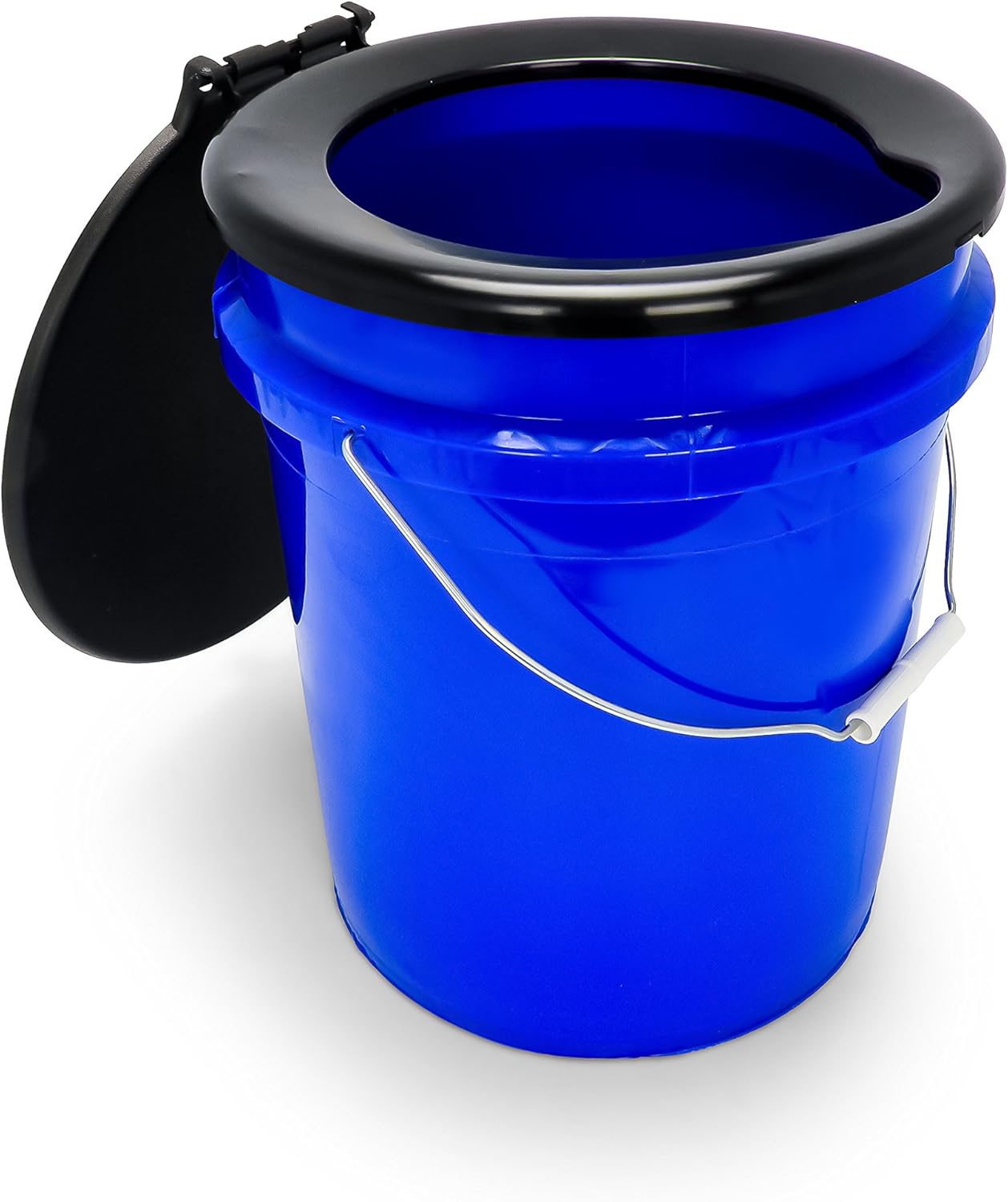 Camco Portable Toilet Bucket with Seat and Lid Attachment - Holds 5 Gallons, Lightweight and Easy to Clean, Great for Camping, Hiking and Hunting and More (41549): Automotive