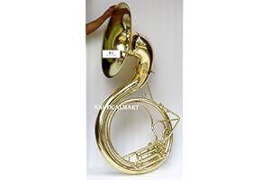 NAUTICALMART Jumbo 24-inch Bell Superbrass BBb Sousaphone Natural un-lacquered Brass musical instrument gift