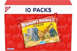 BARNUM'S ANIMALS BARNUM'S Original Animal Crackers, Kids Snacks, 10 Snack Packs