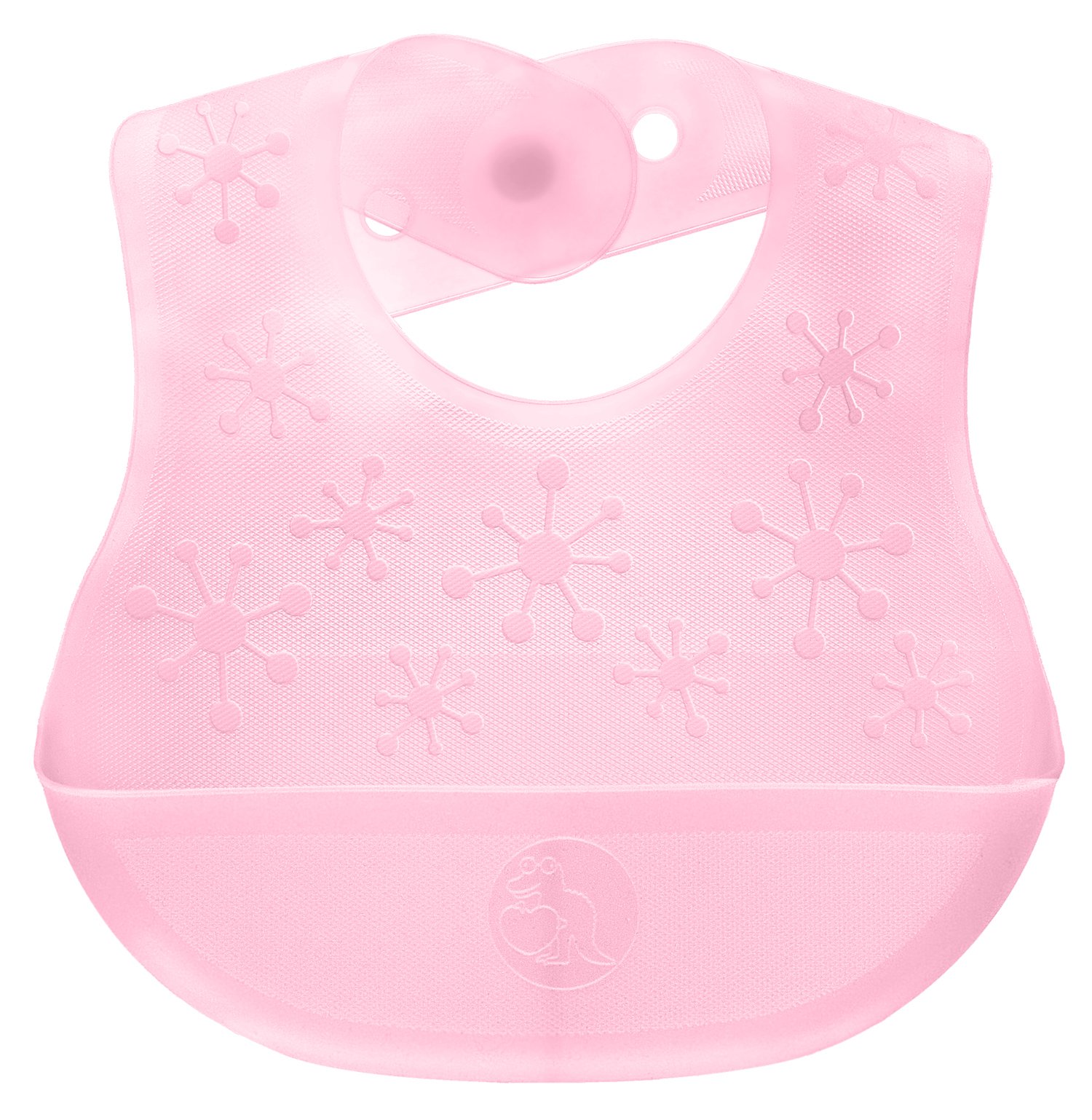 ティーレックス 安心シリコーンエプロン スマートビブ 軽くてやわらか 首まわり3段調節 透明感が美しいクリスタル ピンク商品画像