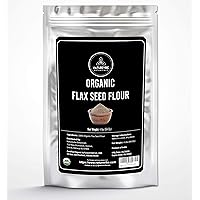 Naturevibe Botanicals Flax Seed Flour, 4lbs | Non-GMO and Gluten Free (64 Ounces) | Skincare and Haircare