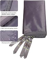 REDCAMP Ground Sheet 90x210cm Waterproof Tent Footprint Underlay view 4