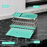 HapiRm Kitchen Sink Organiser 4 in 1 Silver Stainless Steel Caddy view 2