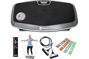 Lifepro Hovert 3D Heavy Duty Vibration Plate Machine – Sturdy Dual Motor Platform with Lateral & 3D Motion – Full Body Workout for Strength, Balance, Recovery & Circulation