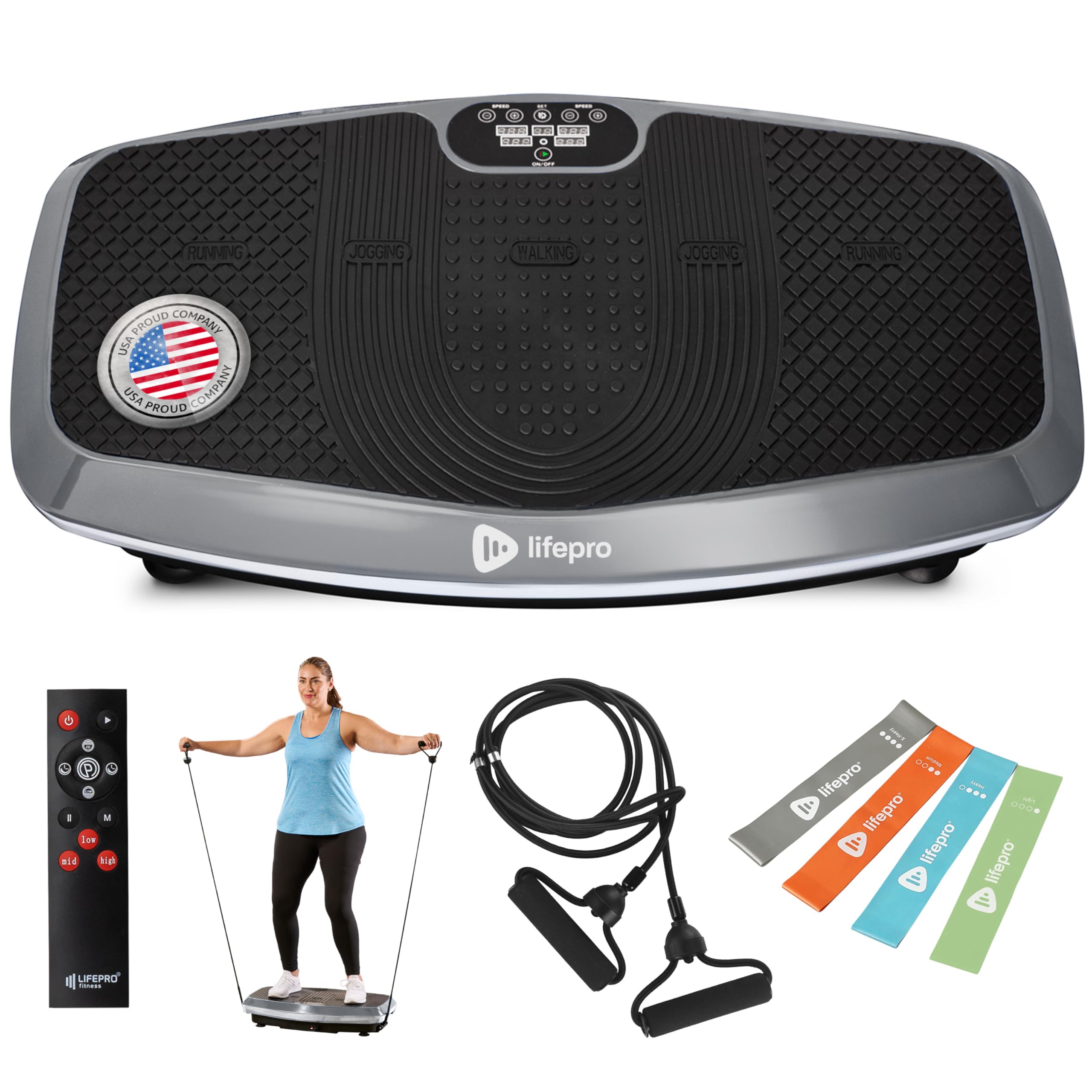 Lifepro Hovert 3D Heavy Duty Vibration Plate Machine – Sturdy Dual Motor Platform with Lateral & 3D Motion – Full Body Workout for Strength, Balance, Recovery & Circulation Image Lifepro Hovert 3D Heavy Duty Vibration Plate Machine – Sturdy Dual Motor Platform with Lateral & 3D Motion – Full Body Workout for Strength, Balance, Recovery & Circulation Image