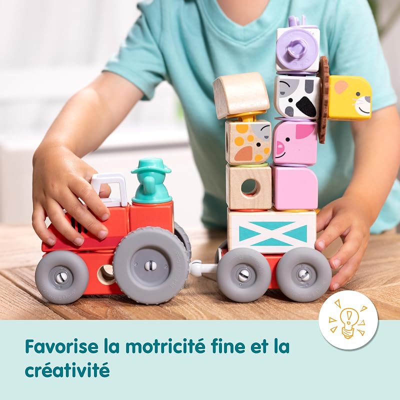 - Blockables - La Ferme 56 Pièces - Jouet En Bois