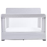 Baby Delight Lunaire Full Size Crib | Breathable Mesh Baby Crib | Tool-Free Assembly Baby Bed | Pebble Grey