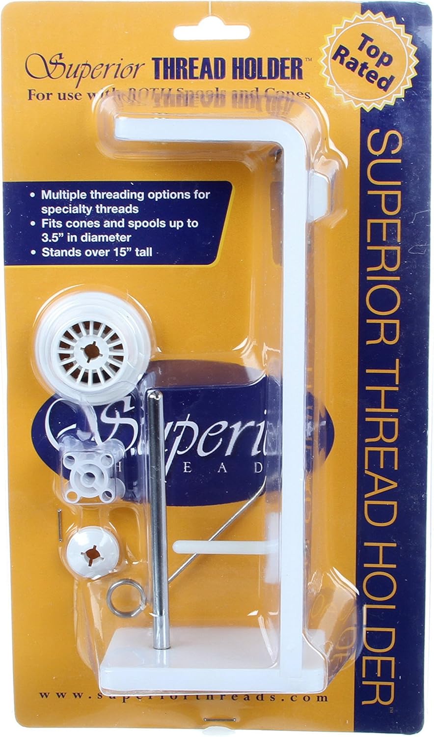 Superior Threads Holder Thread Stand 15 Tall White Best Seller Sewing