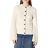 Amazon Essentials (Demi's Pick) Women's Regular-Fit Long-Sleeve Cardigan with Bell Sleeves and Shaped Waist