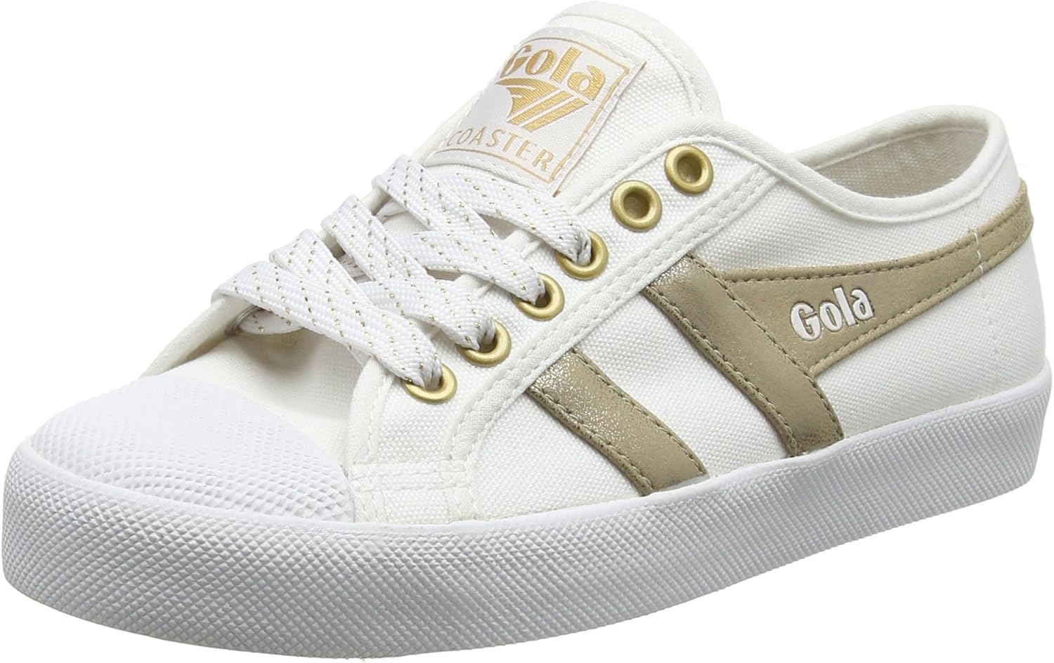 gold tennis shoes womens