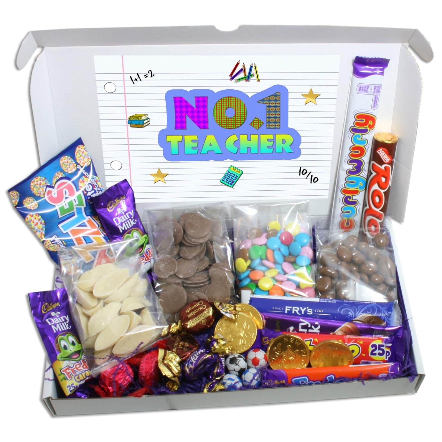 No1 Teacher Large Chocolate Gift Box Amazon.co.uk Grocery