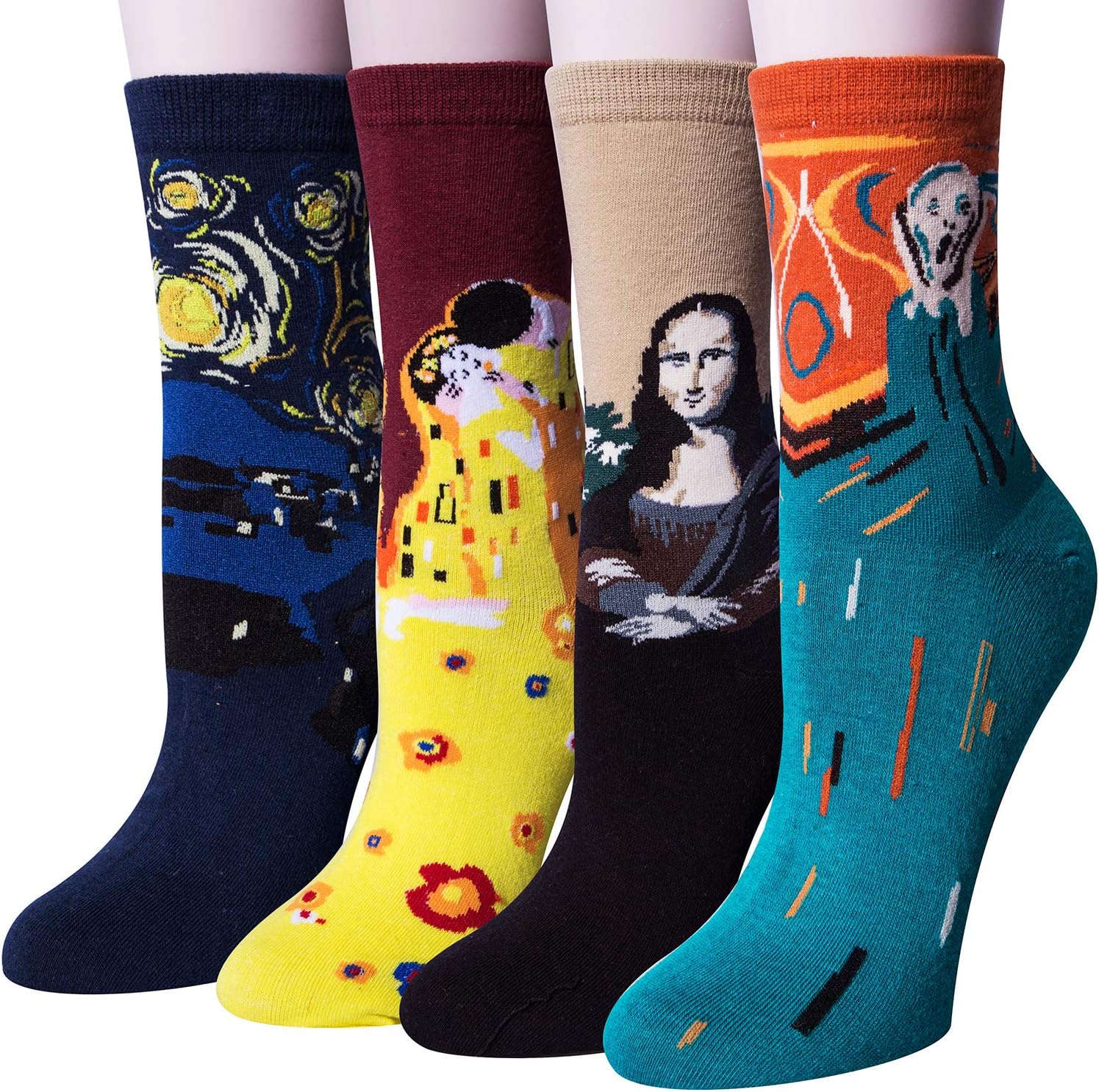 5 or 4 Pairs Womens Cute Animal Socks Dog Cat Fun Cotton Casual Crew Funny Socks