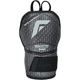 Franklin Sports PRT DST Hand + Wrist Guard - Adult - Black + Grey | Dual-Shell Impact Protection, Fits Over Batting Mitts, Righty + Lefty Design, Lightweight Comfort