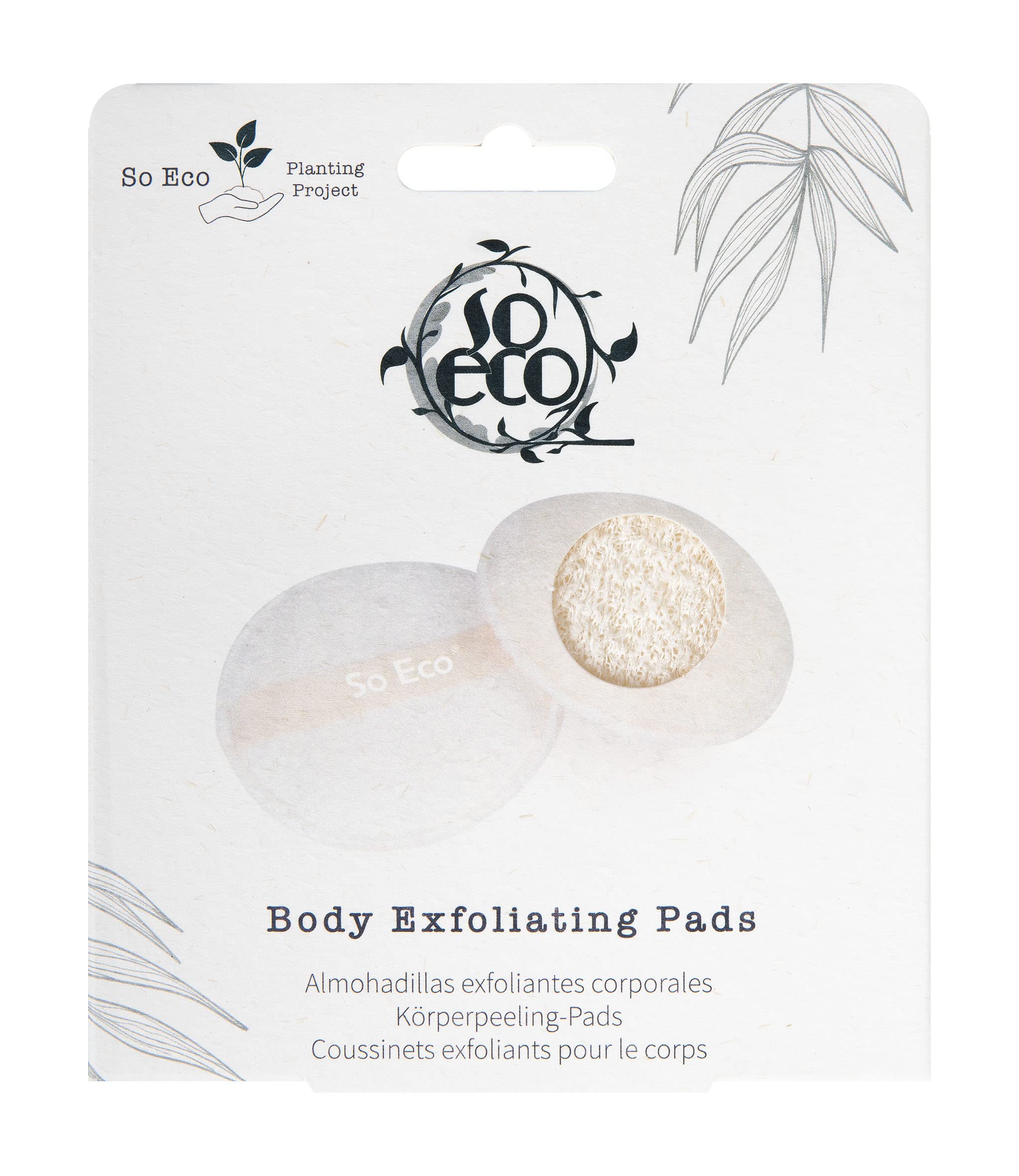 So Eco Body Exfoliating Pads, 80 40 031, White