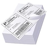 LuckyGuard 1000 Label Paper for Printer 8.5" x 5.5" Half Sheet Shipping Labels Self Adhesive Matte White 2 Per Sheet Printer Label Paper