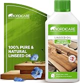 Nordicare Linseed Oil for Wood 500ml Pure & Natural Danish Furniture Oil view 1