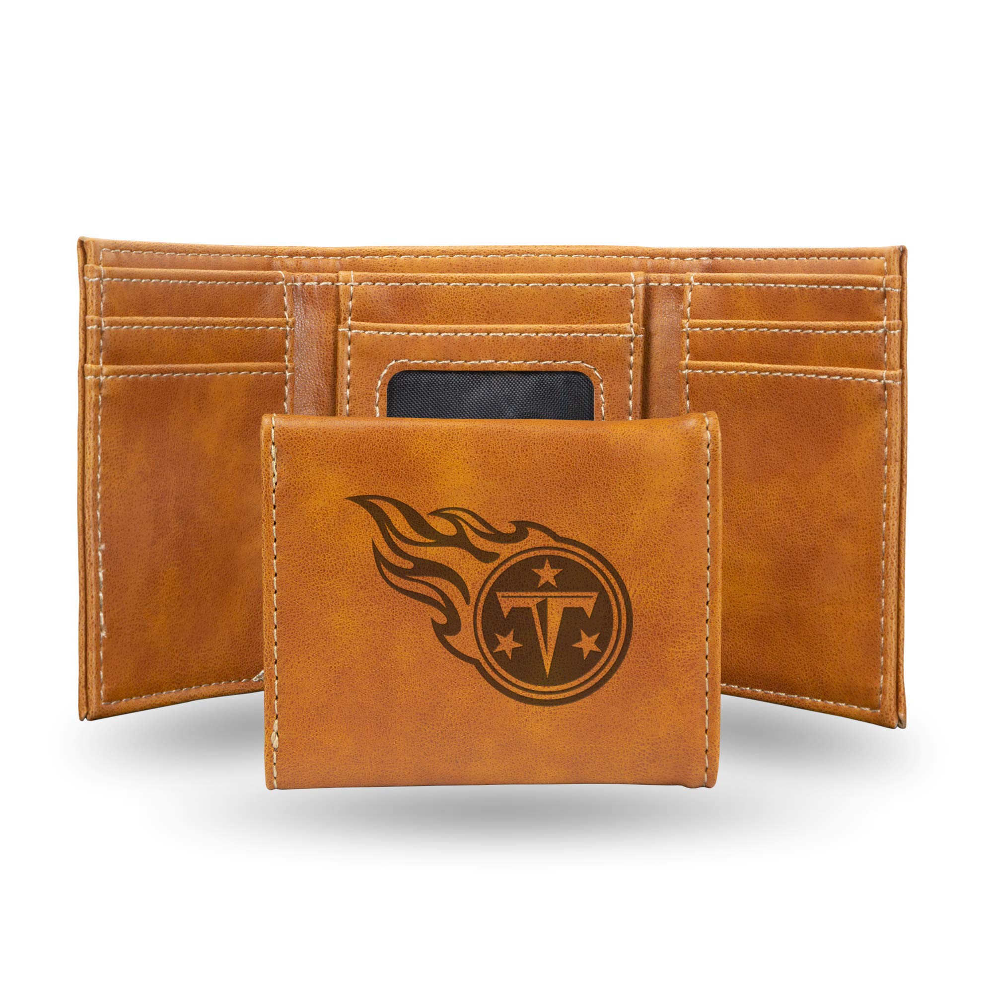 Rico Industries NFL Laser Engraved Trifold Wallet, Tennessee Titans